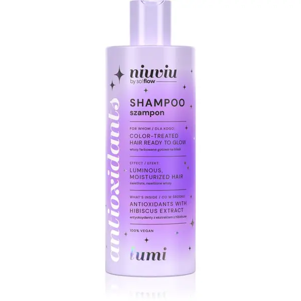 so!flow so!flow LUMI Hair Shampoo With Antioxidants озаряващ и подсилващ шампоан за боядисана коса 300 мл.