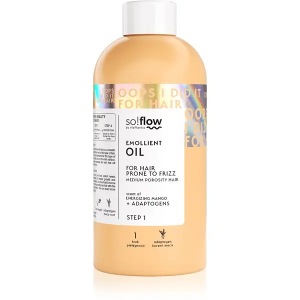 so!flow so!flow Medium Porosity Hair Emollient Oil хидратиращо олио против цъфтене 150 мл.