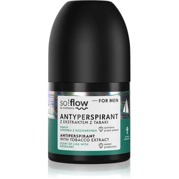 so!flow so!flow Men Antiperspirant рол- он против изпотяване за мъже Tobacco extract scent of Lime with Rosemary 50 мл.