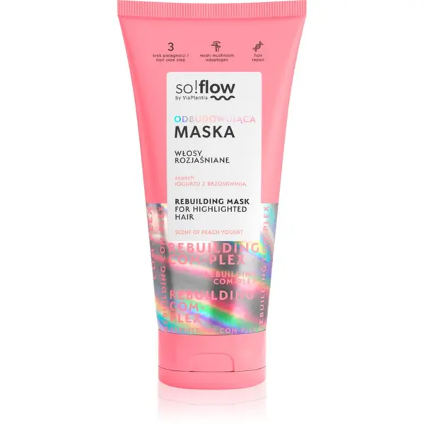 so!flow so!flow Rebuilding Com-Plex Mask For Highlighted Hair регенерираща маска за коса за изрусена коса 200 мл.