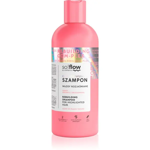 so!flow so!flow Rebuilding Com-Plex Shampoo For Highlighted Hair регенериращ шампоан за изрусена коса 300 мл.