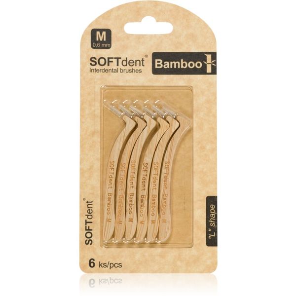 SOFTdent SOFTdent Bamboo Interdental Brushes четки за междузъбно пространство от бамбук 0,6 mm 6 бр.