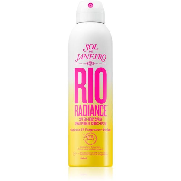 Sol de Janeiro Sol de Janeiro Rio Radiance освежаващ и хидратиращ спрей за защита на кожата SPF 50 200 мл.