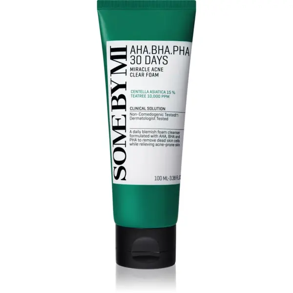 Some By Mi Some By Mi AHA∙BHA∙PHA 30 Days Miracle Acne Clear Foam дълбокопочистваща пяна за проблемна кожа, акне 100 мл.