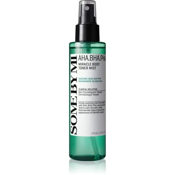 Some By Mi Some By Mi AHA∙BHA∙PHA 30 Days Miracle Body Toner Mist мъгла за тяло подходящ за чувствителна и проблемна кожа 140 мл.