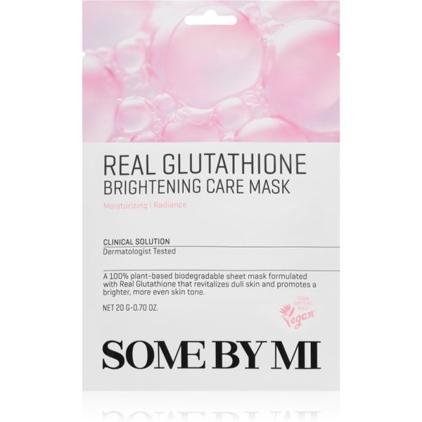 Some By Mi Some By Mi Clinical Solution Glutathione Brightening Care Mask озаряваща платнена маска да уеднакви цвета на кожата 20 гр.