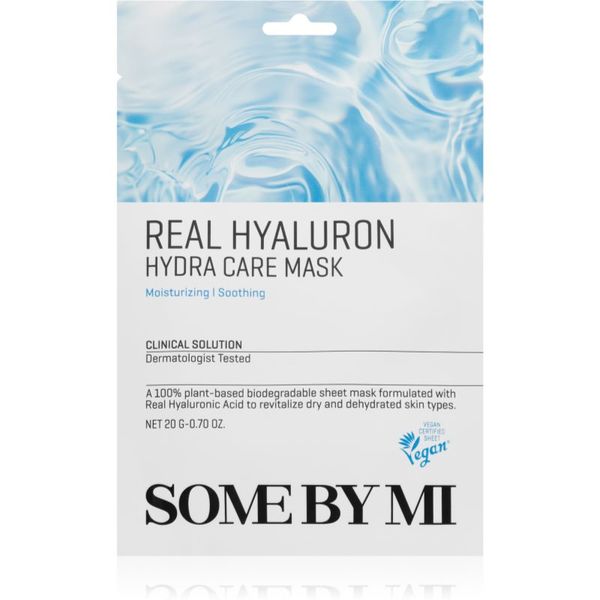 Some By Mi Some By Mi Clinical Solution Hyaluron Hydra Care Mask хидратираща платнена маска с успокояващ ефект 20 гр.
