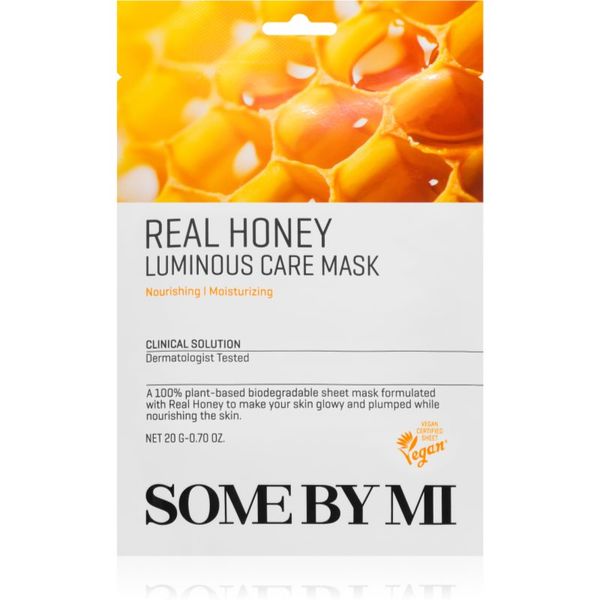 Some By Mi Some By Mi Daily Solution Honey Luminous Care озаряваща платнена маска 20 гр.