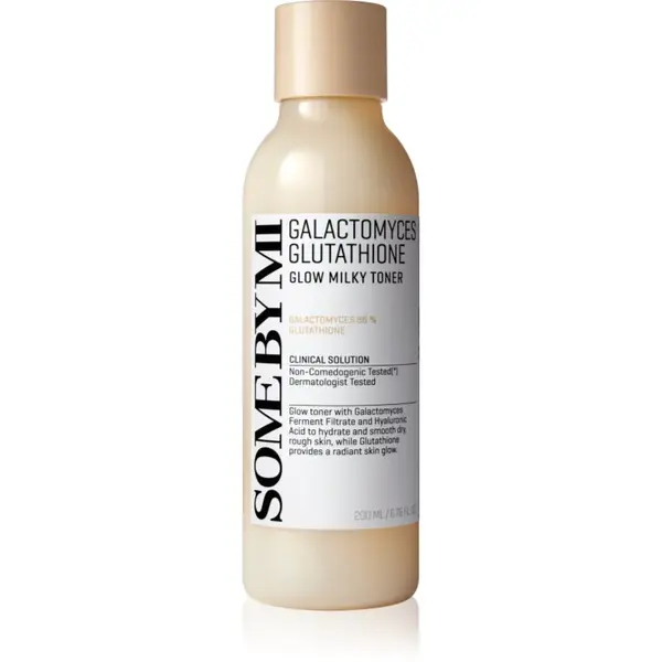 Some By Mi Some By Mi Galactomyces Glutathione Glow Milky Toner омекотяващ и хидратиращ тонер за озаряване на лицето 200 мл.
