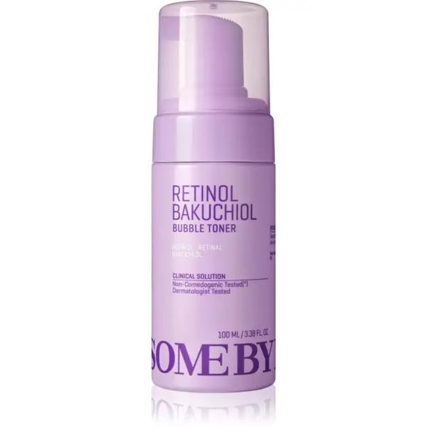 Some By Mi Some By Mi Retinol Bakuchiol Bubble Toner тонер за лице, намаляващ признаците на стареене с успокояващ ефект 100 мл.