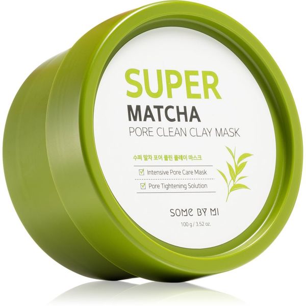 Some By Mi Some By Mi Super Matcha Pore Clean почистваща глинена маска за лице за стягане на порите 100 гр.