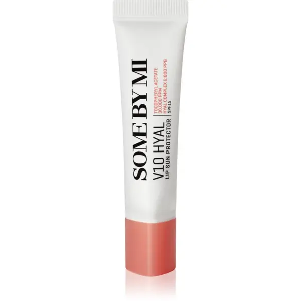 Some By Mi Some By Mi V10 Hyal Lip Protector защитен балсам за устни SPF 15 цвят Rosy 7 мл.