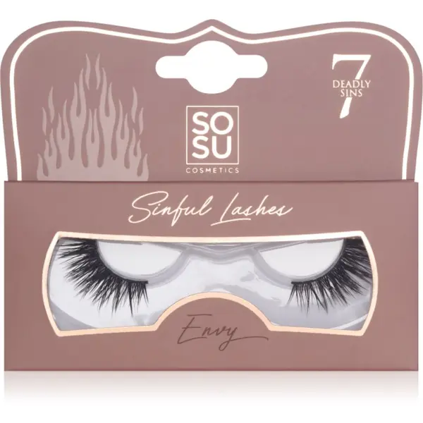 SOSU Cosmetics SOSU Cosmetics 7 Deadly Sins Lashes изкуствени мигли Envy 1 бр.