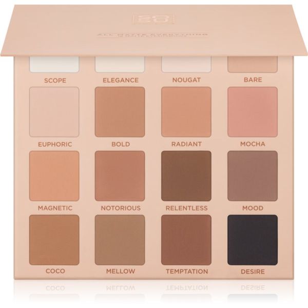 SOSU Cosmetics SOSU Cosmetics All Matte Everything Eyeshadow Palette палитра сенки за очи 16x2 гр.