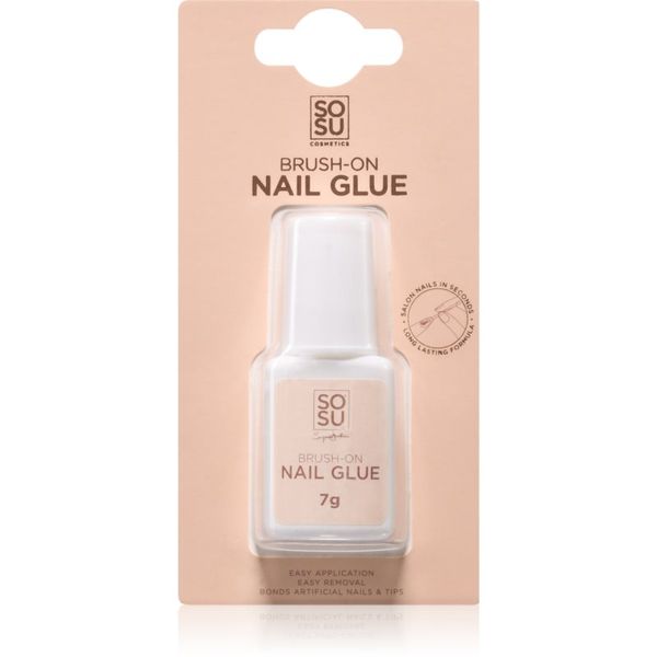 SOSU Cosmetics SOSU Cosmetics Brush-On Nail Glue лепило за нокти 7 мл.