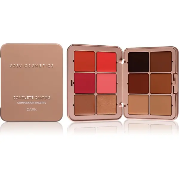 SOSU Cosmetics SOSU Cosmetics Complete Canvas Complexion Palette мултифункционална палитра за лице цвят 26.4 гр.