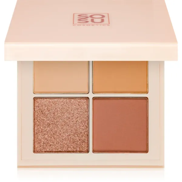 SOSU Cosmetics SOSU Cosmetics Eyeshadow Quad палитра сенки за очи цвят Nude 4.8 гр.