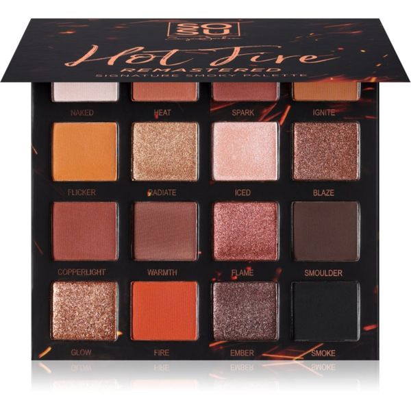 SOSU Cosmetics SOSU Cosmetics Hot Fire Eyeshadow Palette палитра сенки за очи цвят Hot Fire 32 гр.