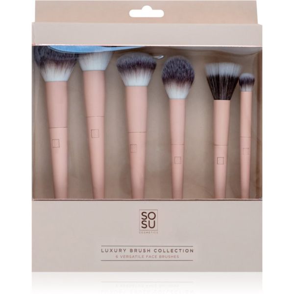 SOSU Cosmetics SOSU Cosmetics Luxury Brush Face Collection комплект четки за лице 6 бр.
