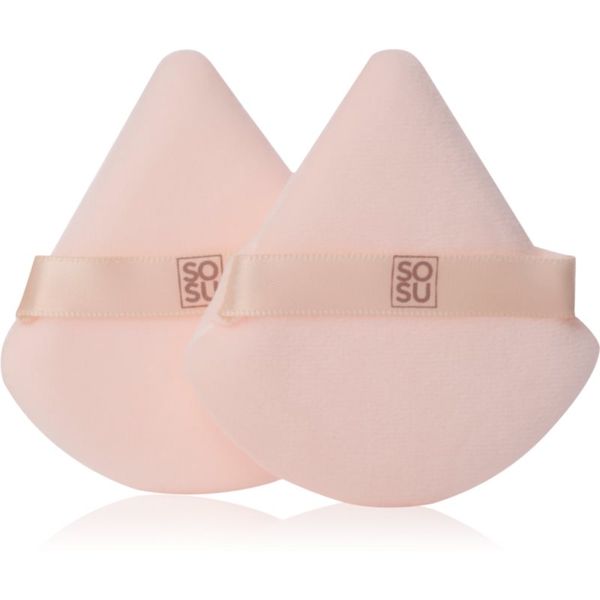 SOSU Cosmetics SOSU Cosmetics Powder Puff велурен тампон за пудра 2 бр.