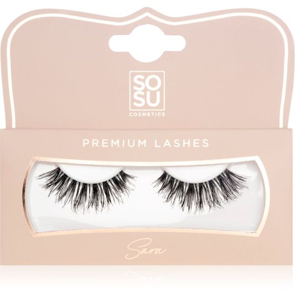 SOSU Cosmetics SOSU Cosmetics Premium Lashes изкуствени мигли цвят Sara 1 бр.