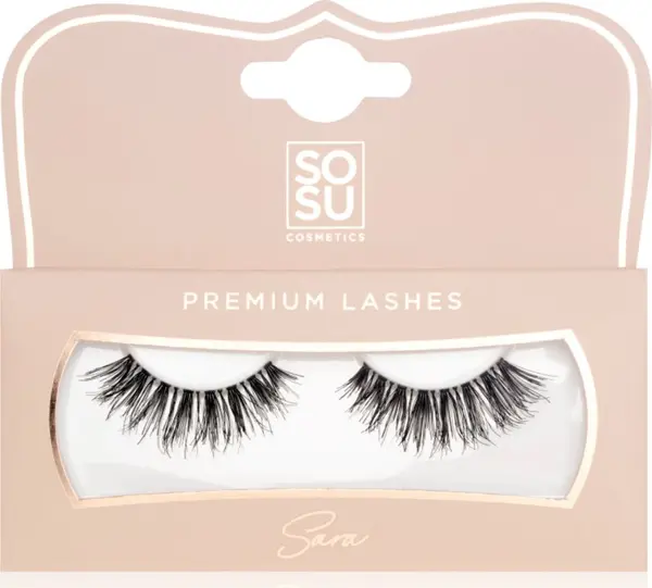 SOSU Cosmetics SOSU Cosmetics Premium Lashes изкуствени мигли цвят Sara 1 бр.