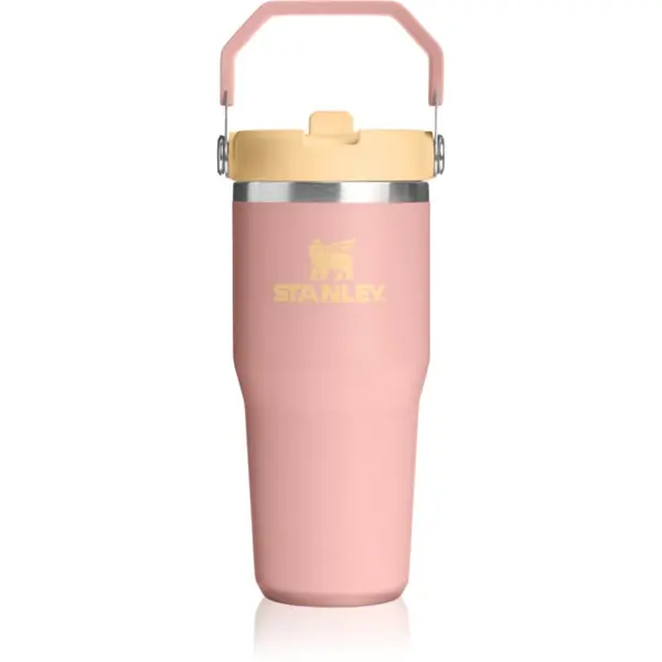Stanley Stanley IceFlow™ Flip Straw 2.0 Tumbler неръждаема термобутилка за вода Peach Rose 410 мл.