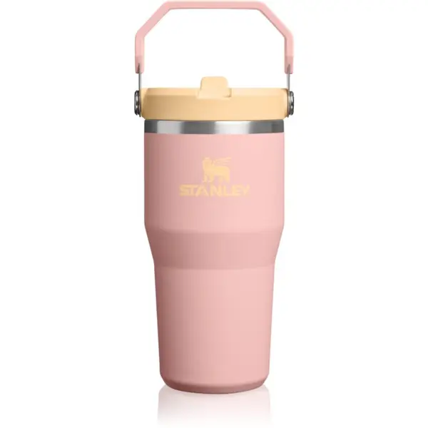 Stanley Stanley IceFlow™ Flip Straw 2.0 Tumbler неръждаема термобутилка за вода Peach Rose 590 мл.