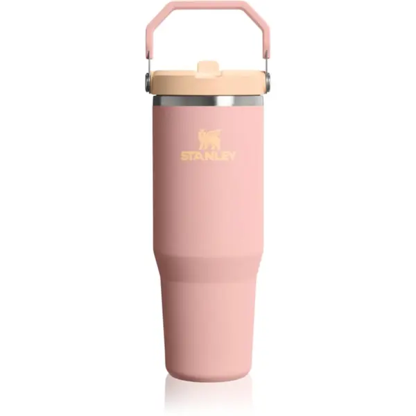 Stanley Stanley IceFlow™ Flip Straw 2.0 Tumbler неръждаема термобутилка за вода Peach Rose 890 мл.