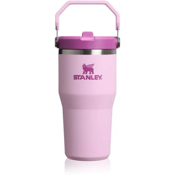 Stanley Stanley IceFlow™ Flip Straw Tumbler неръждаема бутилка за вода Cherry Blossom 600 мл.