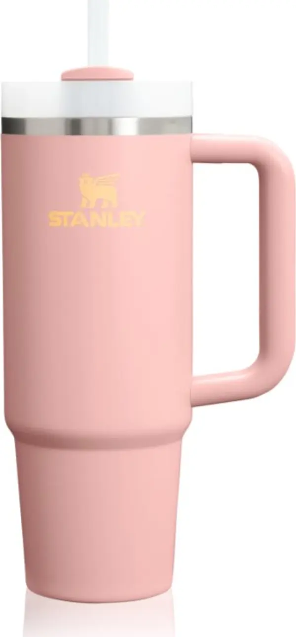 Stanley Stanley Quencher H2.O FlowState™ Tumbler неръждаема термочаша със сламка средни Peach Rose 890 мл.