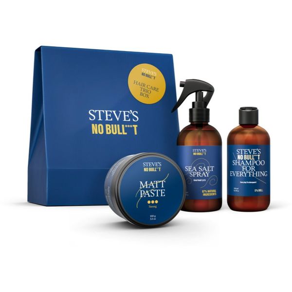 Steve's Steve's No Bull***t Hair Care Trio Box подаръчен комплект (За коса) за мъже