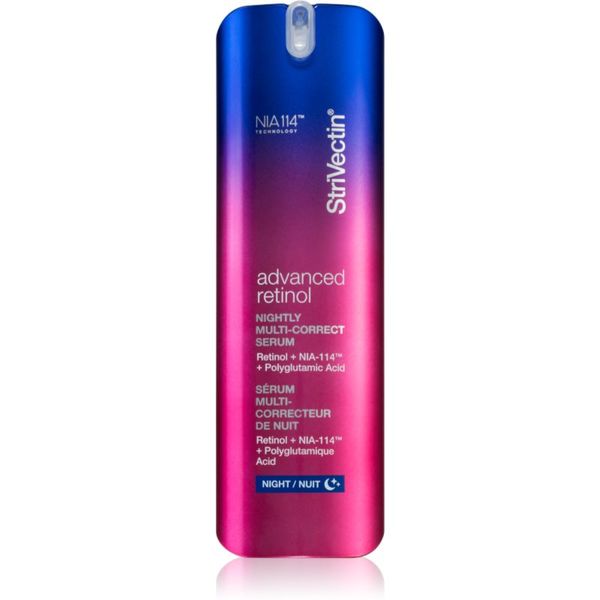 StriVectin StriVectin Advanced Retinol Nightly Multi-Correct Serum регенериращ нощен серум с ревитализиращ ефект  с ретинол 30 мл.