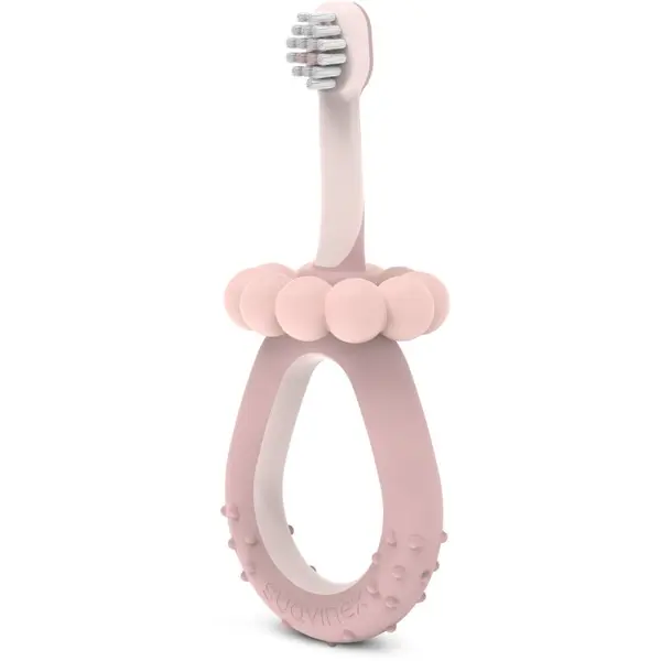 Suavinex Suavinex Baby Training Toothbrush четка за зъби за деца 0-2 y Pink 1 бр.