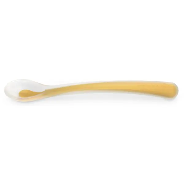 Suavinex Suavinex Colour Essence Silicone Spoon лъжичка 4 m+ Bright Mustard 1 бр.