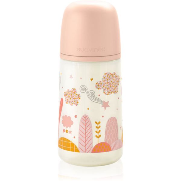 Suavinex Suavinex Dreams SX Pro Physiological M бебешко шише 3 m+ Medium Flow - Pink 270 мл.