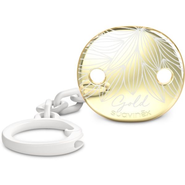 Suavinex Suavinex Gold Premium Pacifier Clip клипс за биберон Grey 1 бр.