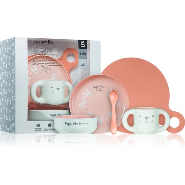 Suavinex Suavinex Hygge Toddler Feeding Set комплект за хранене за деца 6 m+ Pink 5 бр.