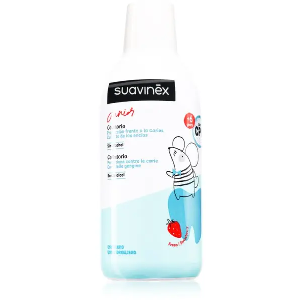 Suavinex Suavinex Junior 6 y+ вода за уста за деца вкус Strawberry 500 мл.