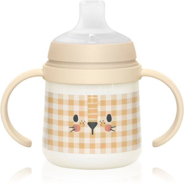 Suavinex Suavinex Night & Day детско шише с дръжки 6 m+ Lion 150 мл.