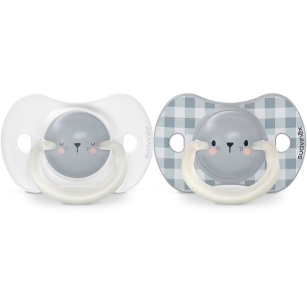 Suavinex Suavinex Night & Day Physiological 0-6 m биберон Blue Bear 2 бр.