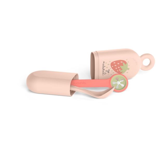 Suavinex Suavinex On the Go Set комплект за хранене Pink Strawberry 4 m+ 3 бр.