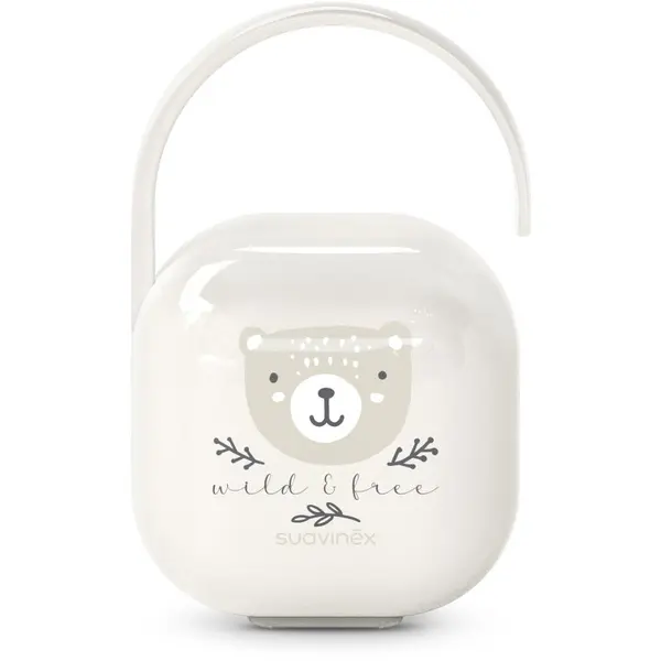 Suavinex Suavinex Wild & Free Soother Holder кутийка за биберон Beige 1 бр.