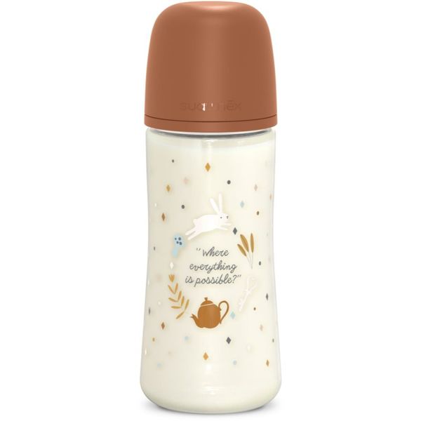 Suavinex Suavinex Wonderland SX Pro Physiological Anti-Colic бебешко шише L Dense Flow 6 m+ Brown 360 мл.