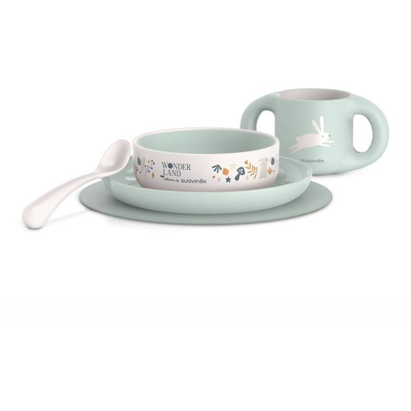 Suavinex Suavinex Wonderland Toddler Feeding Set Green сет за хранене 6 m+