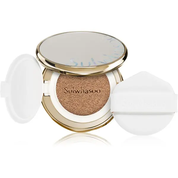 Sulwhasoo Sulwhasoo Perfecting Cushion дълготраен грим в гъбичка SPF 50+ + резервен пълнител цвят 23N1 Sand 2x15 гр.