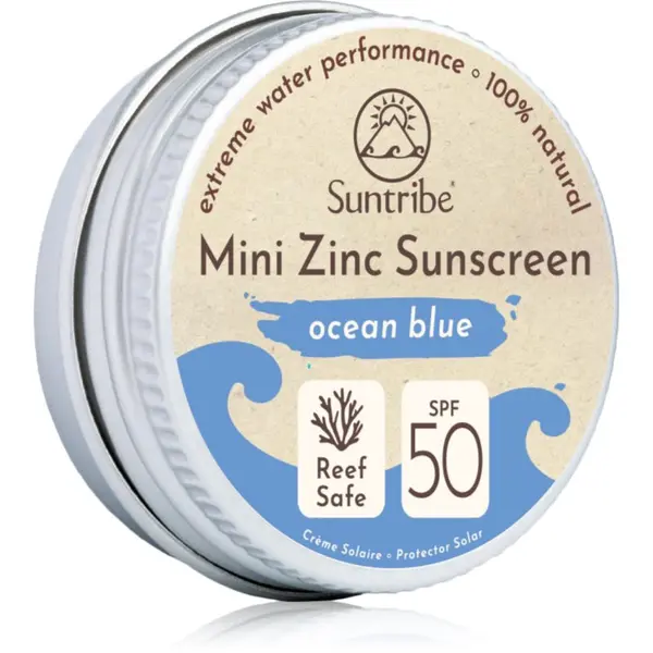 Suntribe Suntribe Mini Zinc Sunscreen минерален защитен крем за лице и тяло SPF 50 Ocean Blue 15 гр.