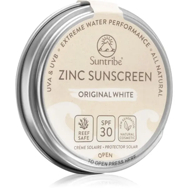 Suntribe Suntribe Zinc Sunscreen минерален защитен крем за лице и тяло SPF 50 Original White 45 гр.