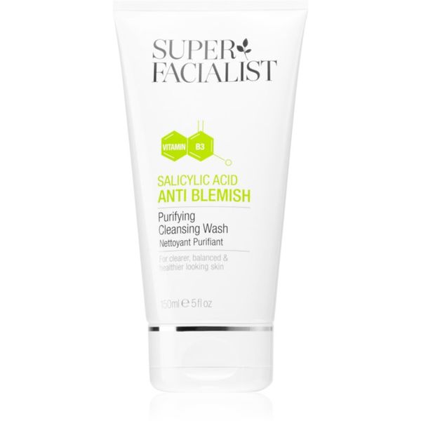 Super Facialist Super Facialist Salicylic Acid Anti Blemish почистващ гел за лице за проблемна и мазна кожа 150 мл.
