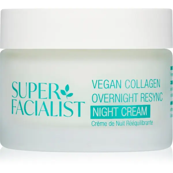 Super Facialist Super Facialist Vegan Collagen изглаждащ нощен крем с колаген 50 мл.